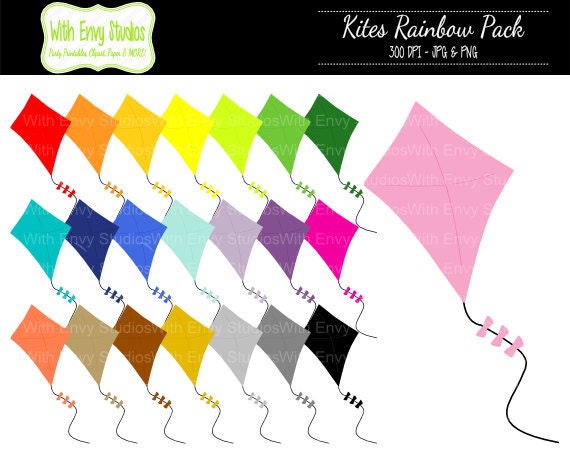 rainbow kite clip art - photo #3