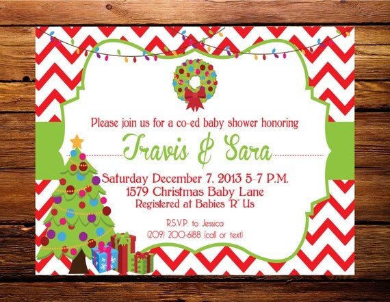 Printable 5X7 Christmas Party Invitation...by Party Like Paula Il_570xn