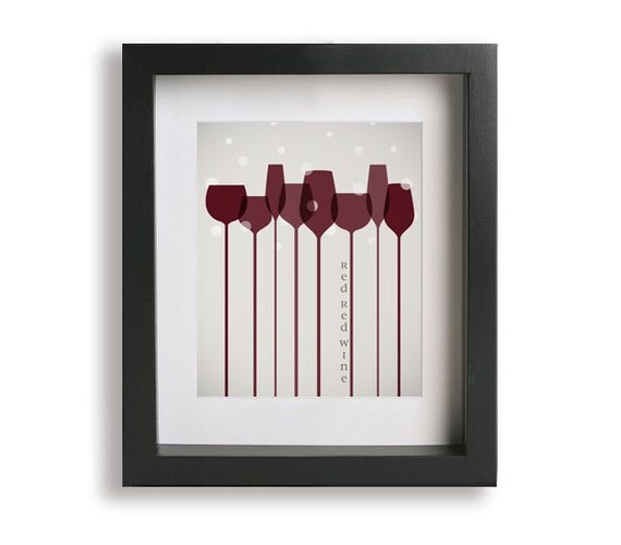 Red Red Wine / UB40 Song Lyrics Art Print by LyricalArtworks