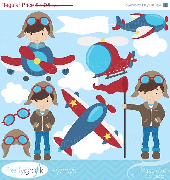 60% OFF airplane pilot clipart commercial use, vector graphics, digital clip art, digital images - CL526 Il_570xn