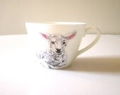 Handpainted Teacup / Lamb - TeacupCo