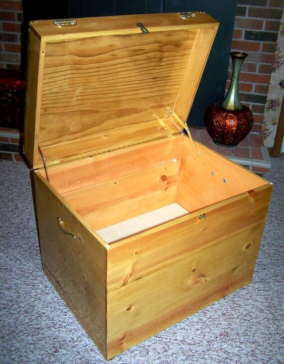 Handcrafted Wooden Tack Box Storage Chest by SassyFrassStudio
