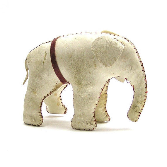 vintage stuffed elephant