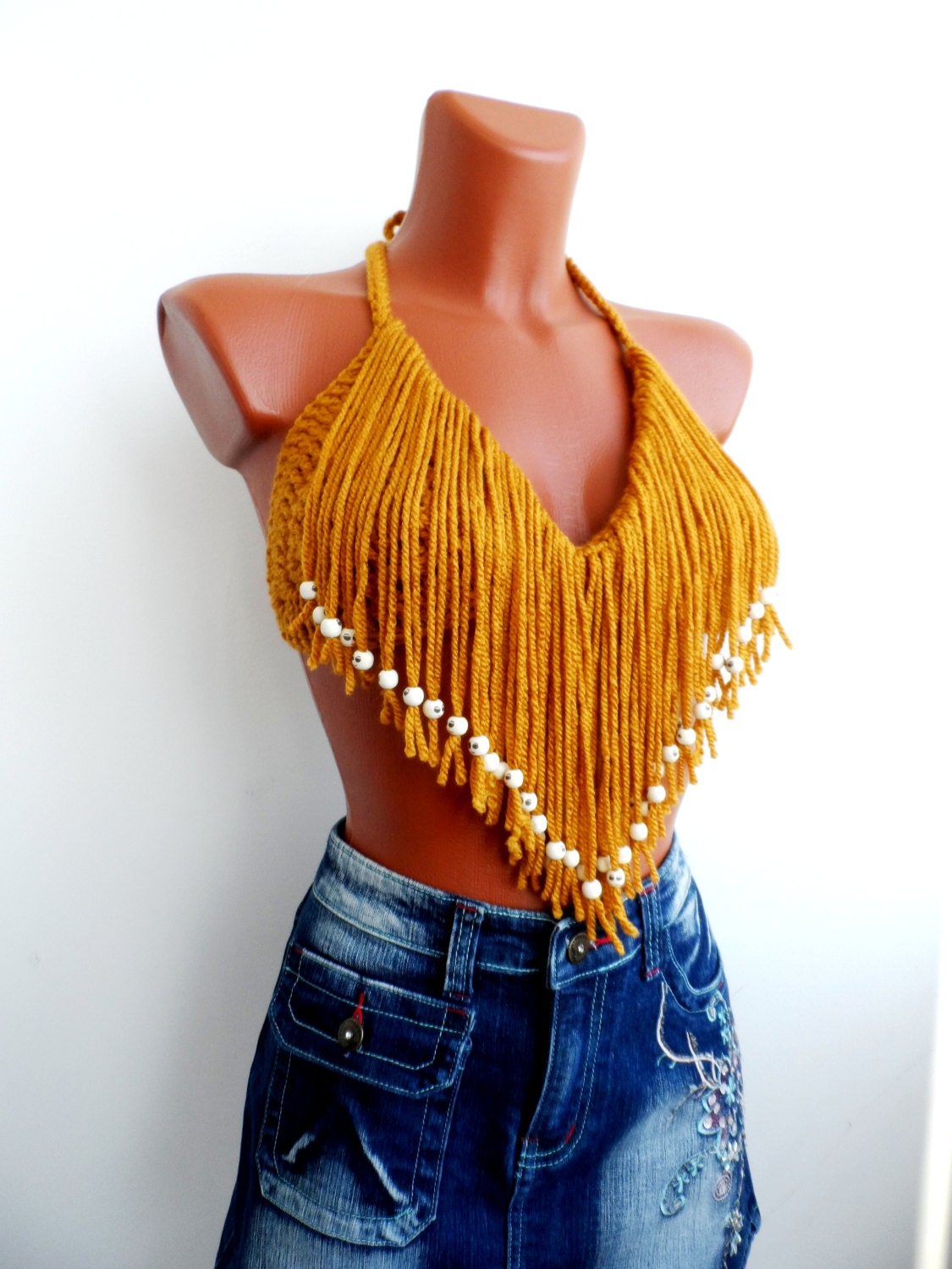 crochet halter tank top