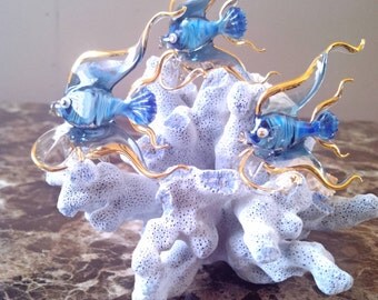 blown glass angel fish