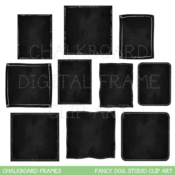 50 off SALE Chalkboard Background Frame Instant by PaulaKimStudio