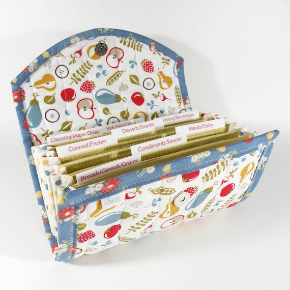 Coupon Organizer Fruit Toss Coupon Holder Coupon Wallet by iSew