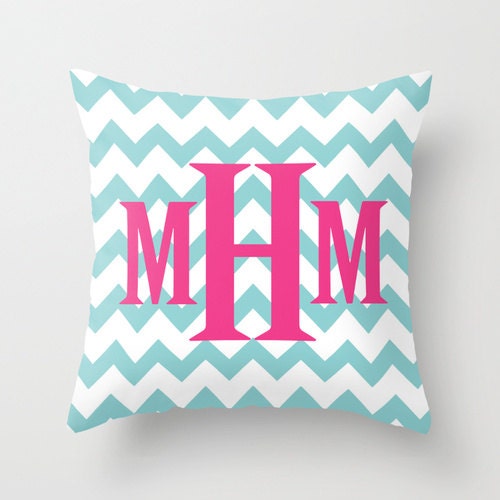 Popular items for monogram pillow on Etsy