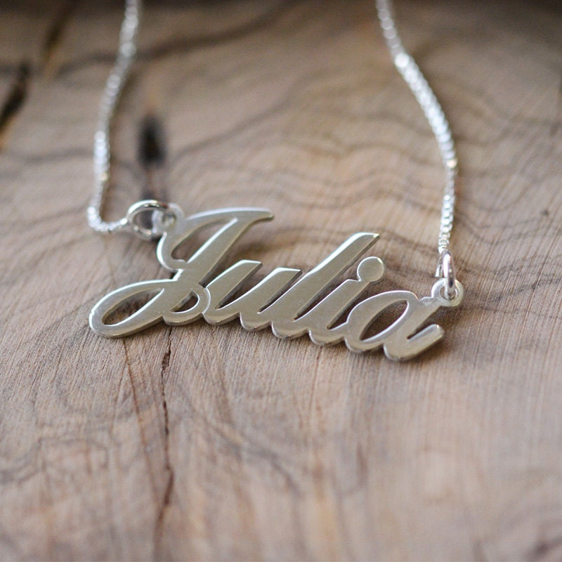 sterling name necklace