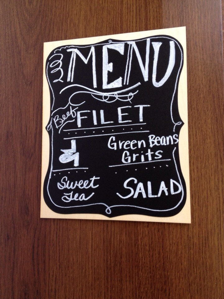 Large Fancy Vinyl Chalkboard Decal Great for by BradensGrace