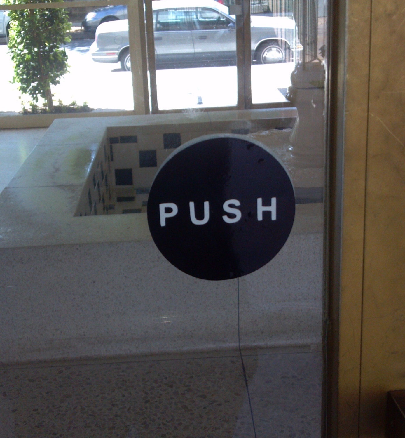 Push Pull vinyl door signs Variety of styles by aSignofSuccess