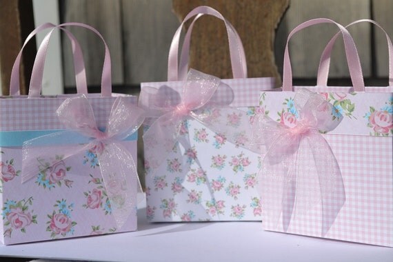items similar to 3 shabby chic party favor gift bags on etsy items similar to 3 shabby chic party favor gift bags on etsy