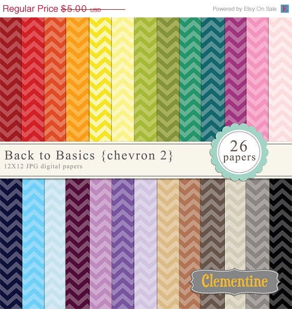 35% off sale Chevron digital paper 12x12, digital scrapbooking paper, royalty free commercial use- chevron2- Instant Download Il_570xn