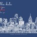 Reserve for Cait - Skyline Save the Date Magnets Postcard Size Set of 100- per our convos