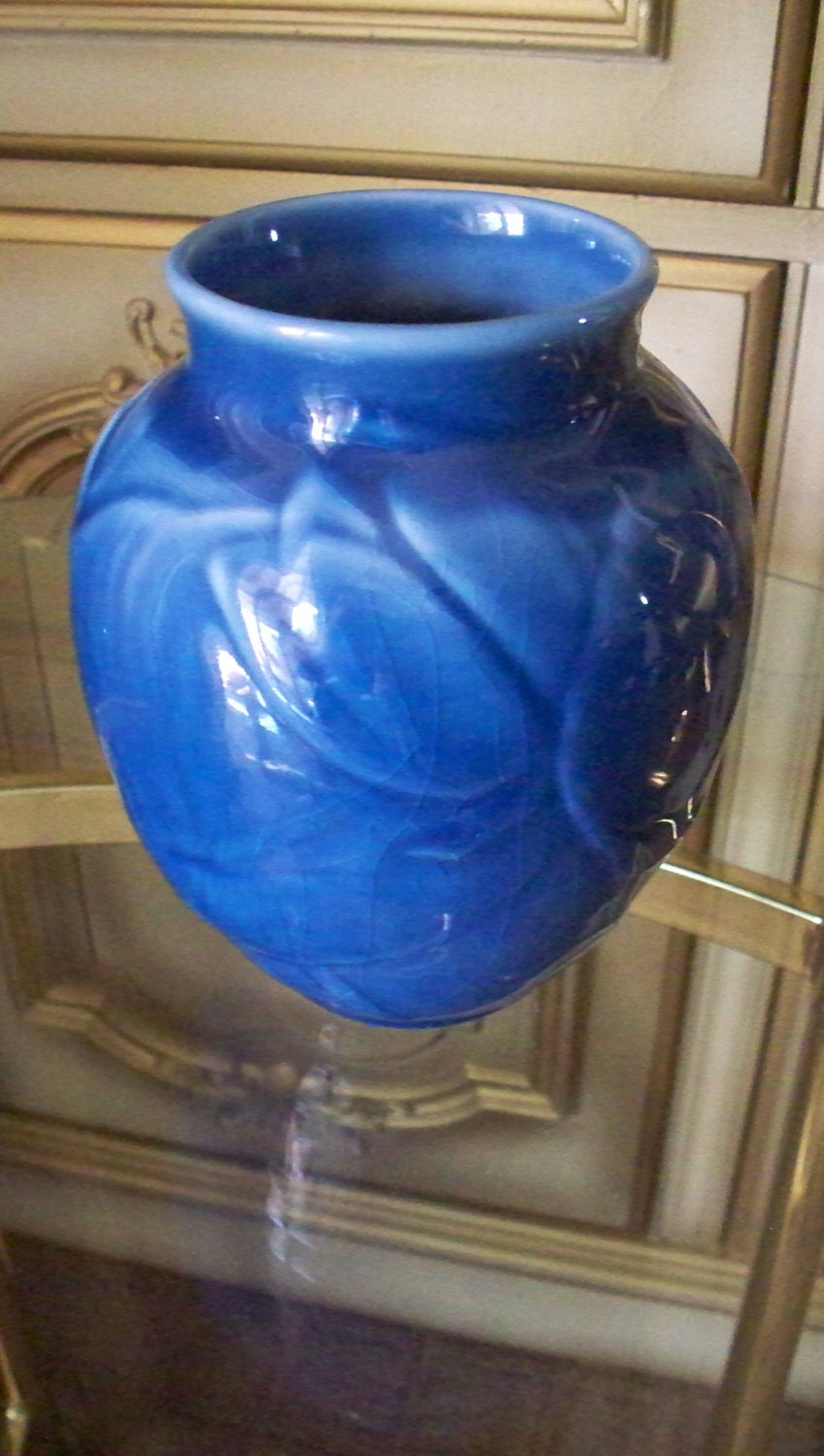 Fabulous Rookwood Pottery Vase Royal Blue With by vintagesouthwest