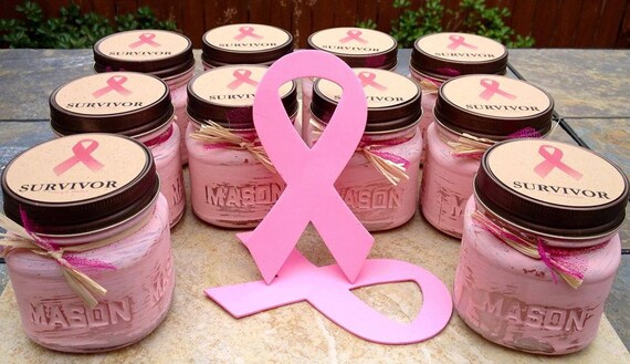 Breast Cancer Awareness Candles by ScentsYouLove on Etsy