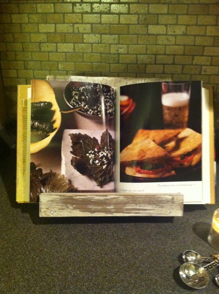 Rustic iPad or Cookbook Stand for Kitchen, PERSONALIZED Upon Request