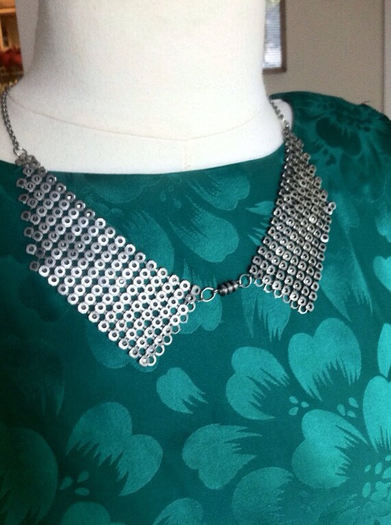 Silver Collar Necklace by RealLifeDollhouse on Etsy