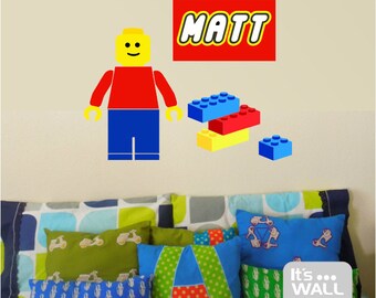 lego wall decal on Etsy, a global handmade and vintage marketplace.