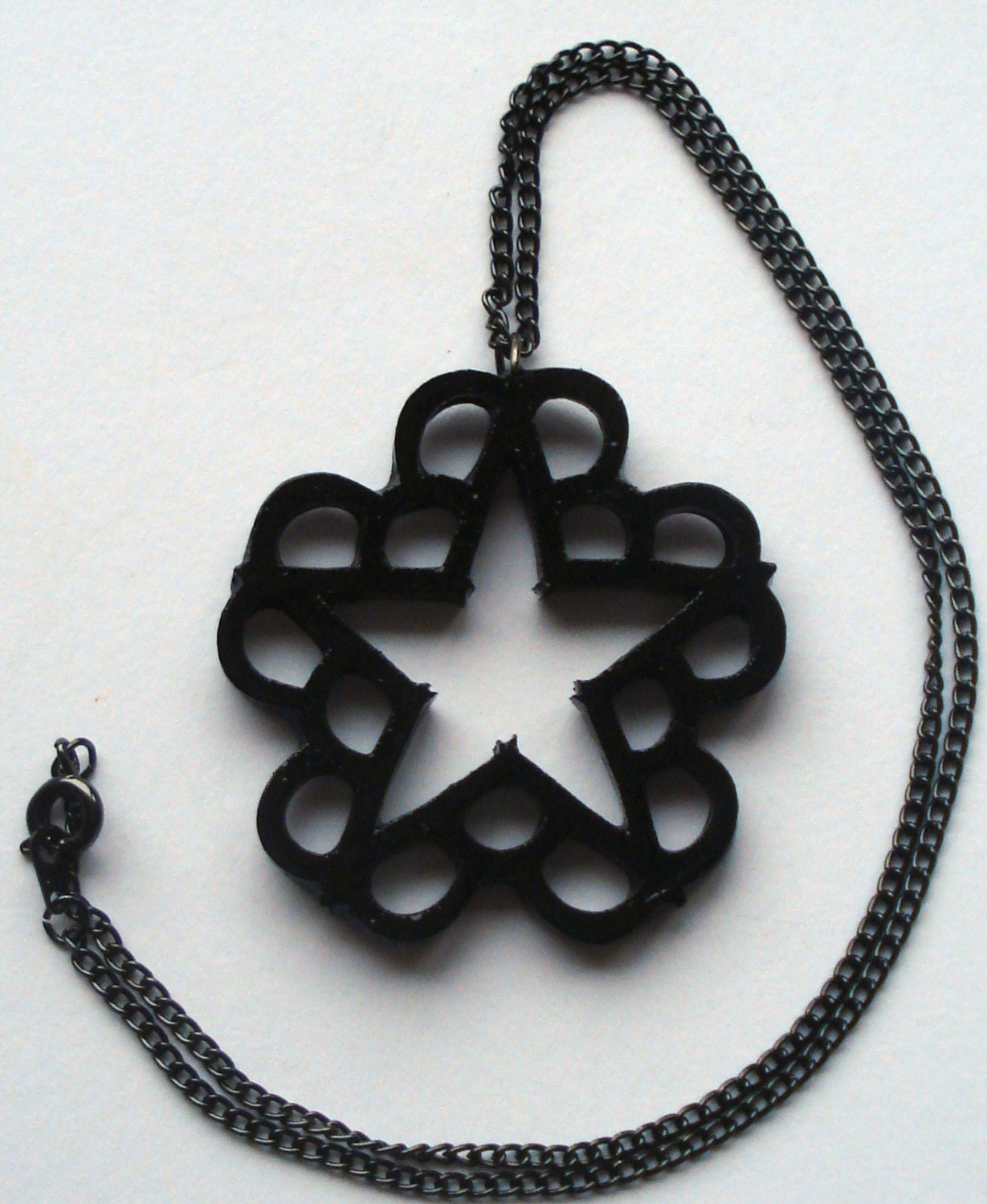 Black glossy Black Veil Brides inspired necklace by ToxicGlamour