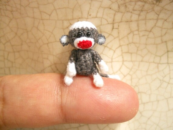 miniature sock monkey