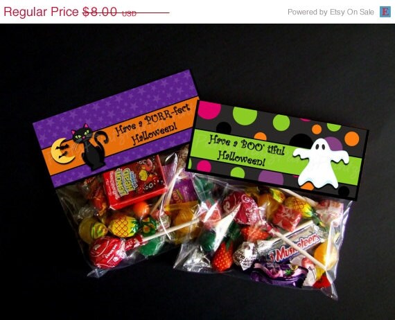 SALE INSTANT DOWNLOAD - Printable Halloween Treat Bag Toppers Il_570xn