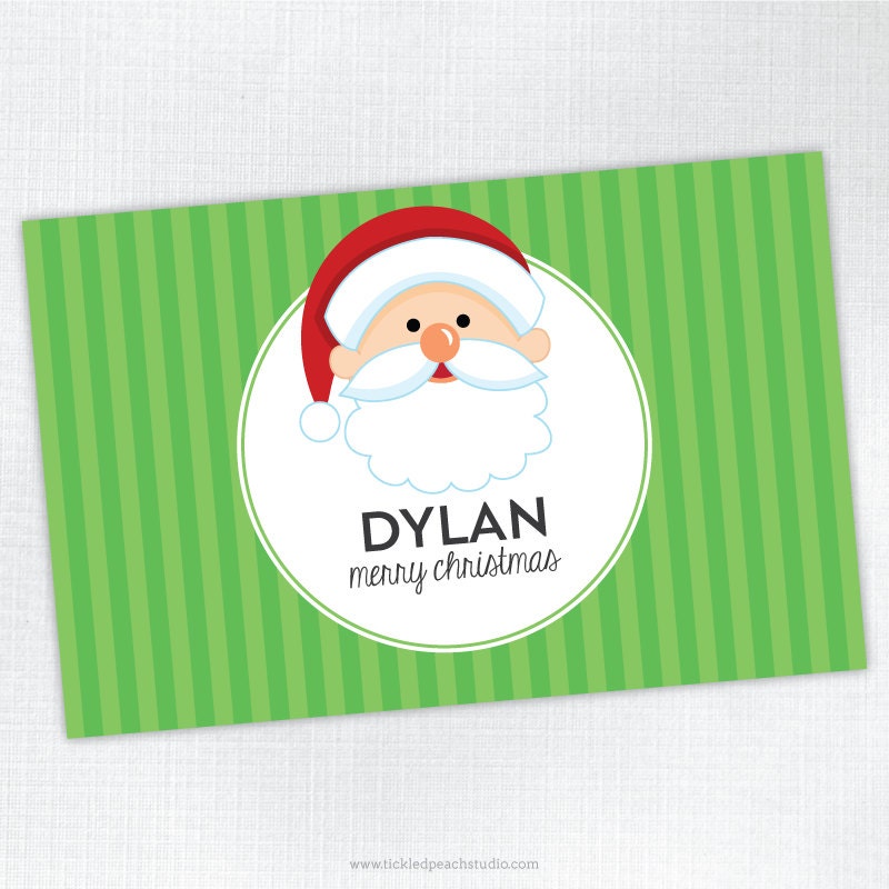Santa Personalized Placemat - laminated, double-sided Il_570xn