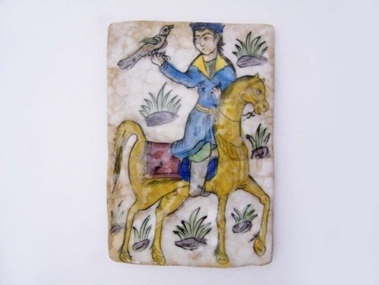 Persian Tile Qajar Period, a worldly treasure - VintagebyViola