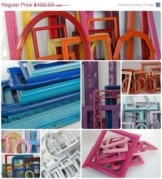 sale MADE TO ORDER frames collection of 10 by Lollipopfigurine