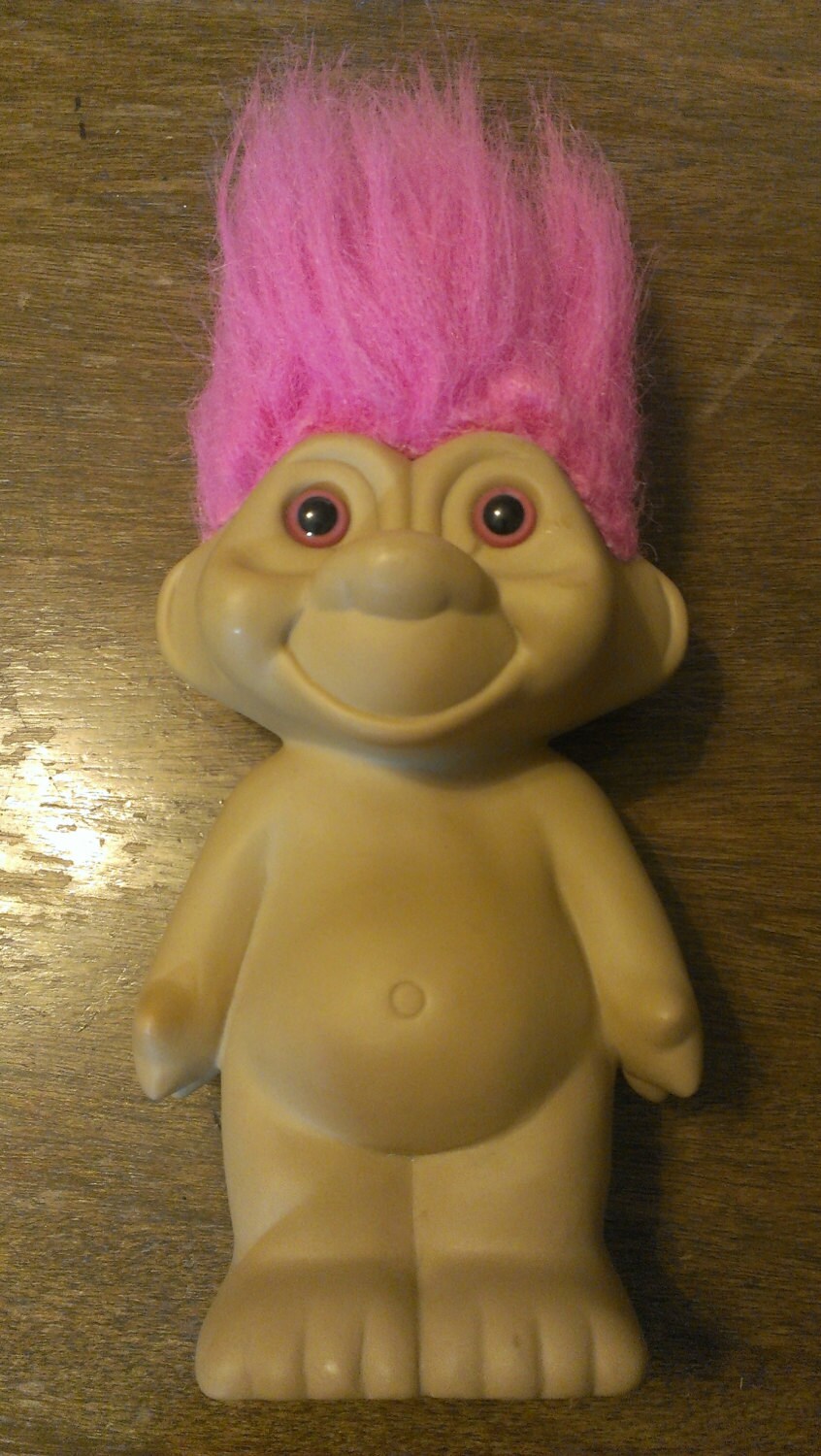 pink hair troll