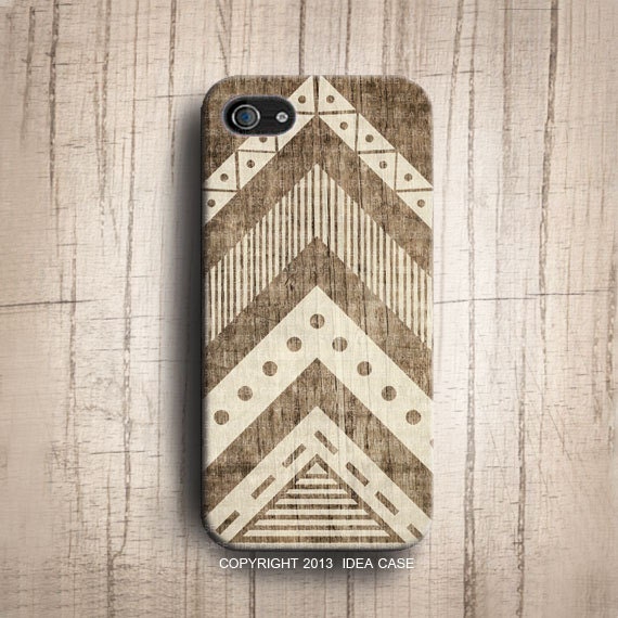 Navajo tribal geometric on wood iphone 5S case,geoemetric wood iphone 5 case, iphone 4s case, iphone 4 case