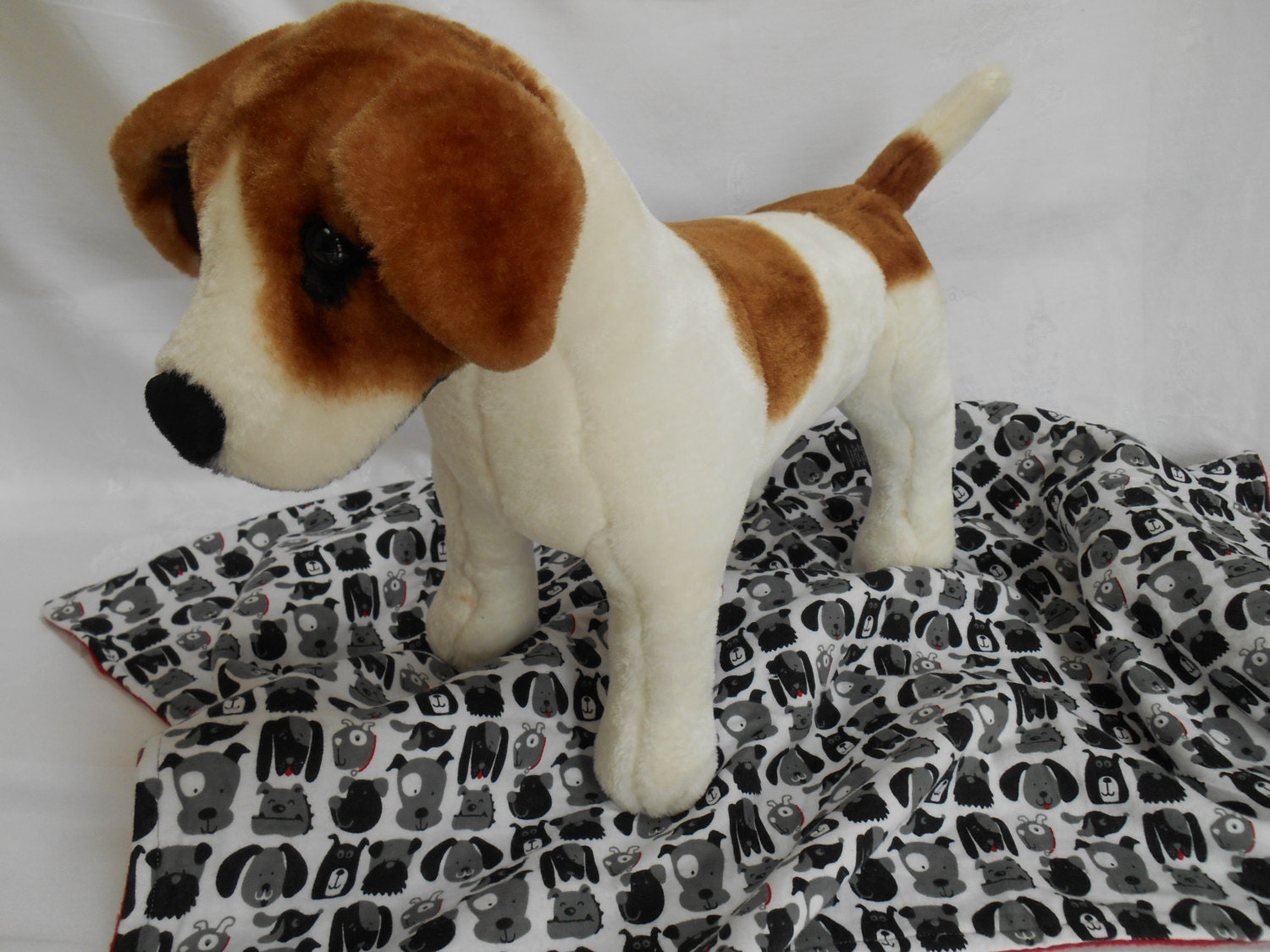 Items similar to Large 36" x 42" "Little Blue Dog" Barking Dog Blanket