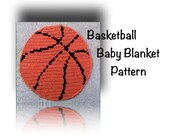 Baby Boy Blanket Pattern, Basketball Baby Blanket, Baby Security Blanket, Crochet Blanket Pattern - ExclusiveProductions