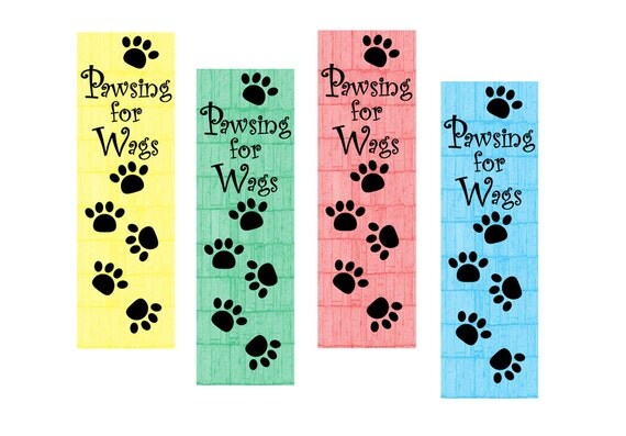Bookmark Printable Bookmark Dog Lover Dog by BlackCatCapers
