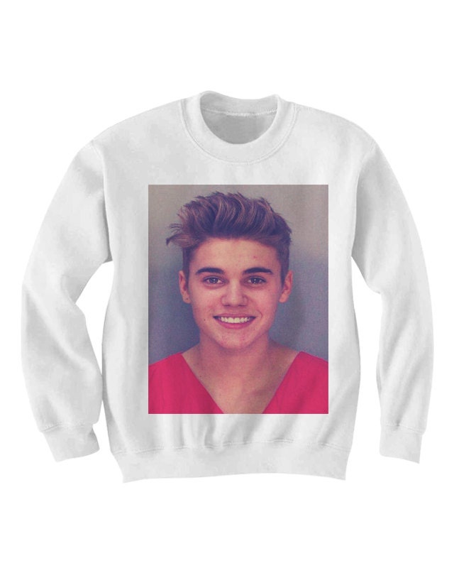 justin bieber mug shot t shirt