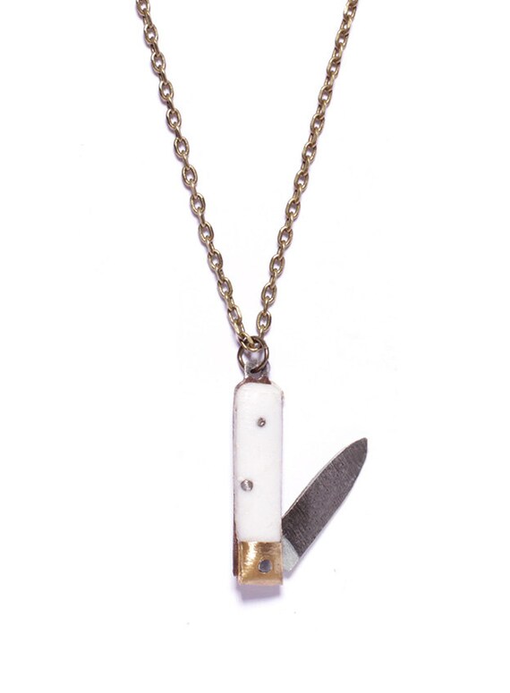 Knife Necklace. Men's / women's necklace. by weareallsmith on Etsy