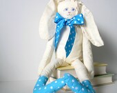 Handmade Bunny Rabbit with hand painted face - OurPicketFence
