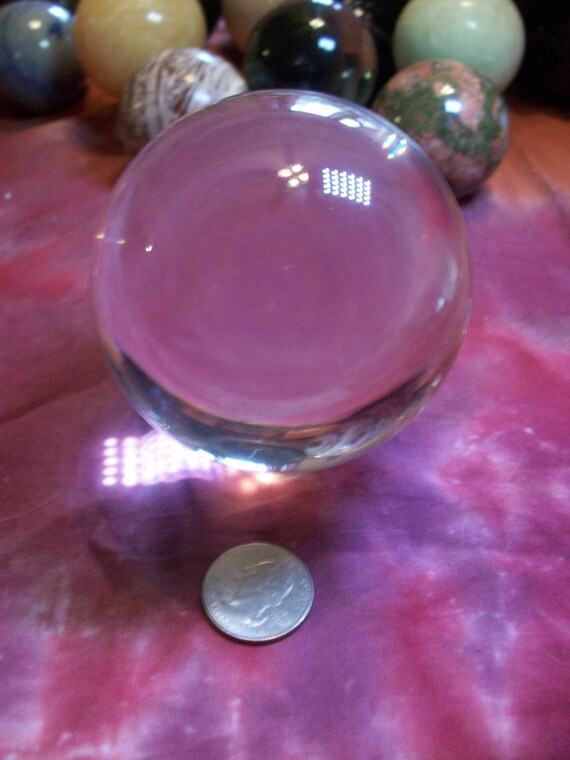 Crystal Gazing Ball 70mm with Stand by on Etsy