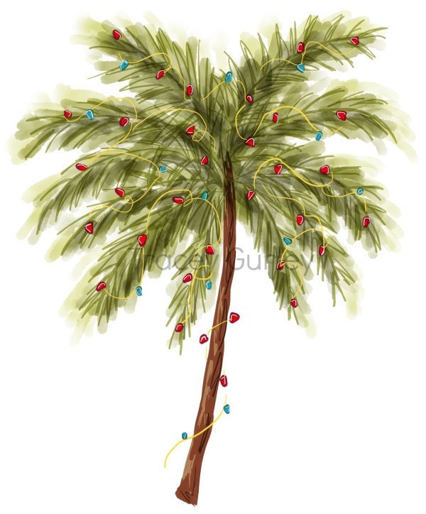 free christmas palm tree clip art - photo #41