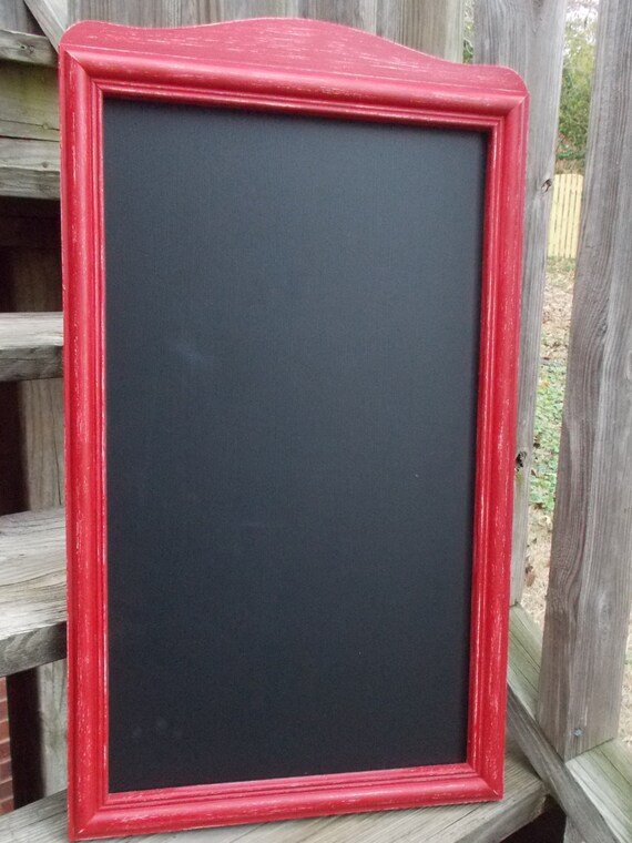 Large Red Chalkboard or Dry Erase Board Framed by PaintingPirates