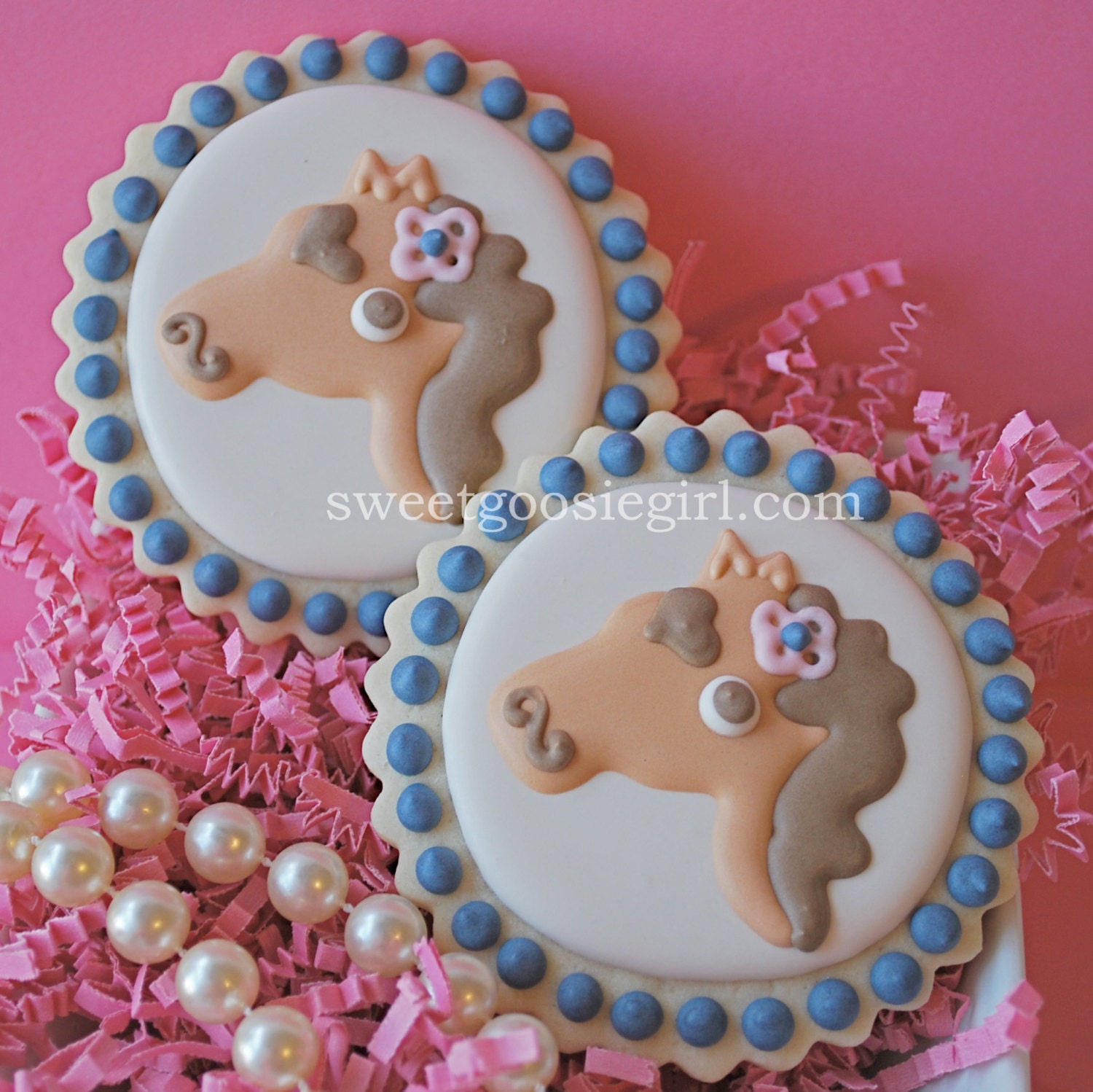Horse Decorated Sugar Cookies by sweetgoosiegirl on Etsy