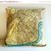 ON SALE NEW Orleans map cushion cover, map pillow cover, 16inch, 41cm , organic cotton