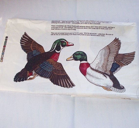 Cut And Sew Applique Printed Duck Fabric Wood by InheritedTraits