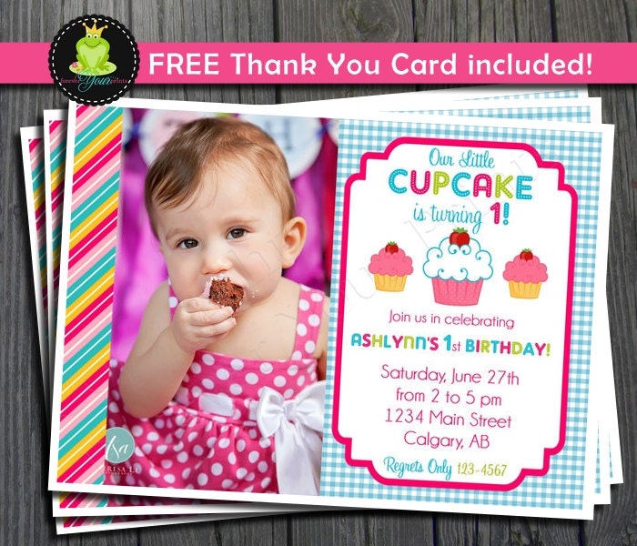 Cupcake Birthday Invitation - Cupcake Party Invitation Il_570xn