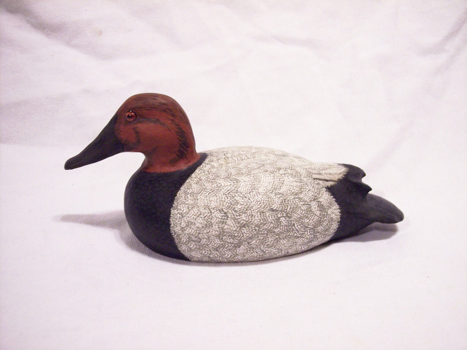 Hand Carved Wood One Of A Kind Decoy Canvasback By LABENZCREATIONS