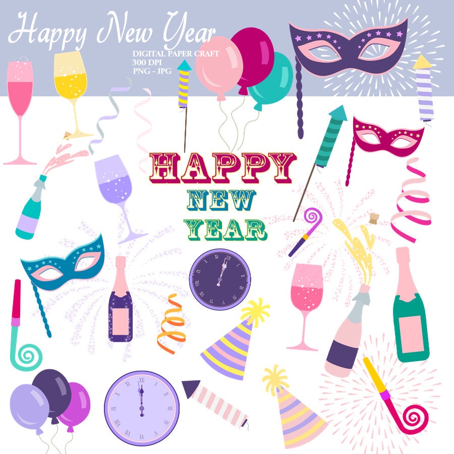 happy new year greeting clipart - photo #33