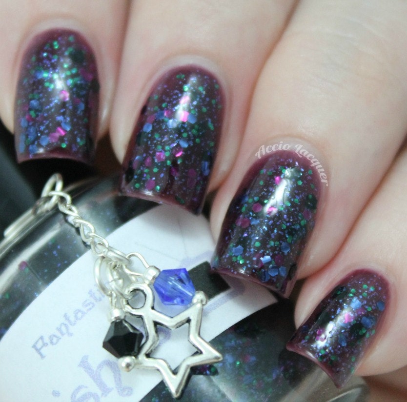 Fantastic (The Ninth Doctor) glitter nail polish 15 mL (.5 oz) from the "Bigger on the Inside" Collection