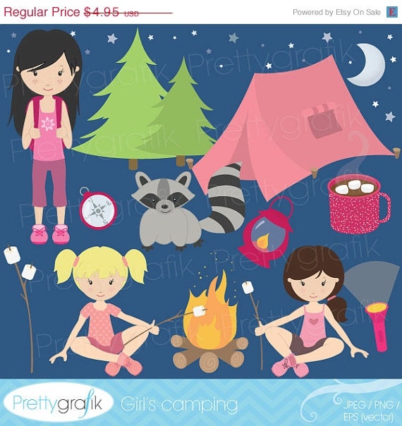 40% OFF SALE camping clipart commercial use, vector graphics, digital clip art, digital images - CL521 Il_570xn