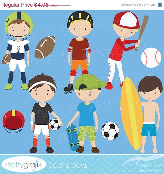 70% OFF SALE sports clipart commercial use, vector graphics, digital clip art, digital images - CL518 Il_570xn