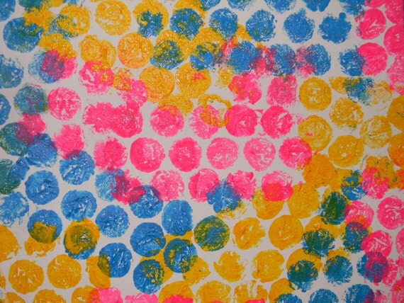 Items similar to Bubble wrap painting on Etsy